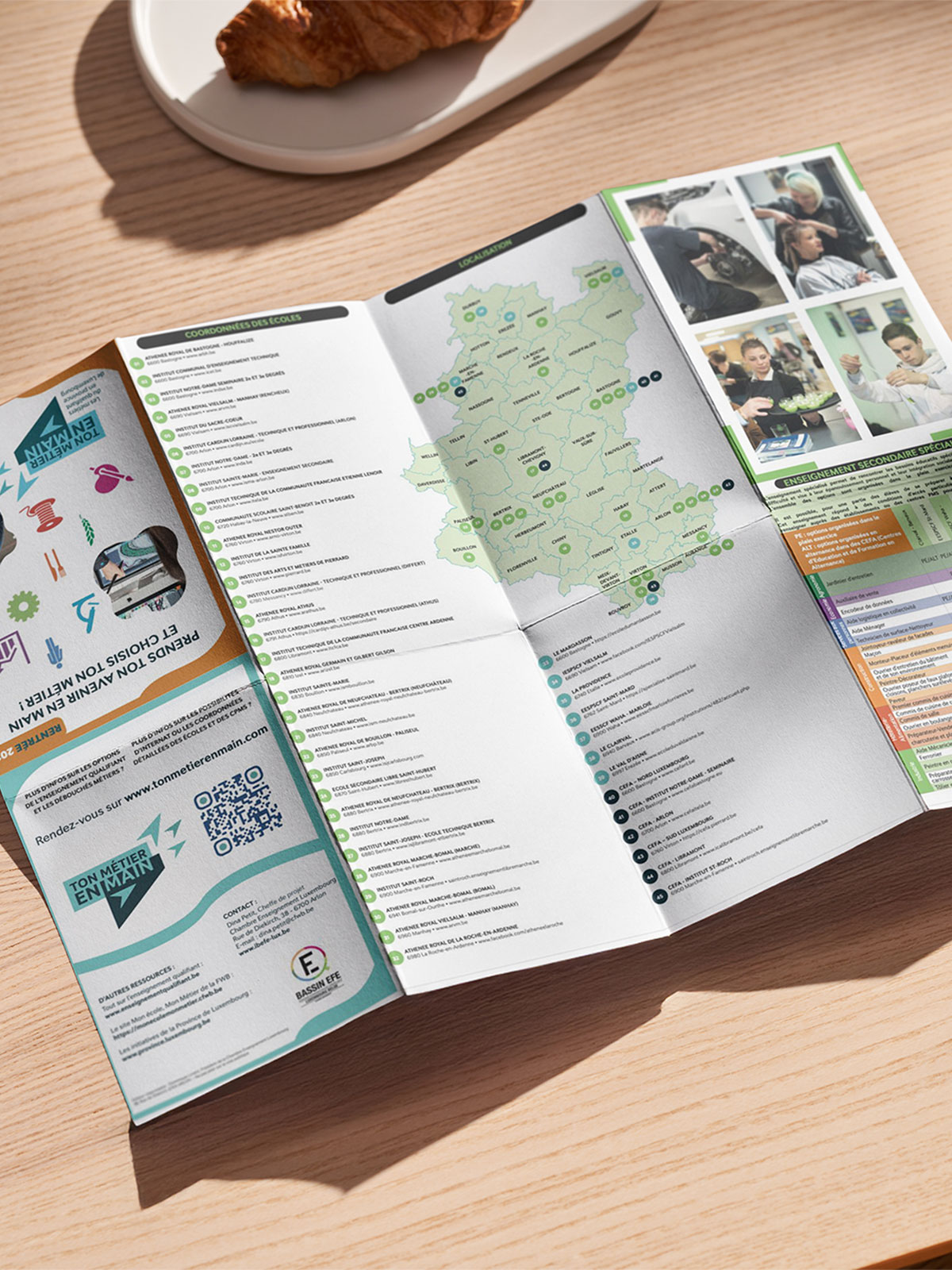 création-de-dépliants-brochure-belgique-luxembourg-01 Nous avons réalisé le design et la conception de plusieurs dépliants pour les écoles du Sud-Luxembourg au Luxembourg.